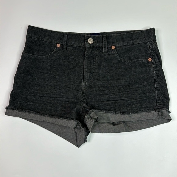 Gap Grey Corduroy Shorts Size 6 - Picture 1 of 8
